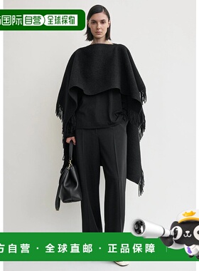 1h可退 潮奢 TOTÊME 女士 TOTEME Clothing 流苏斗篷 254WSC0132F