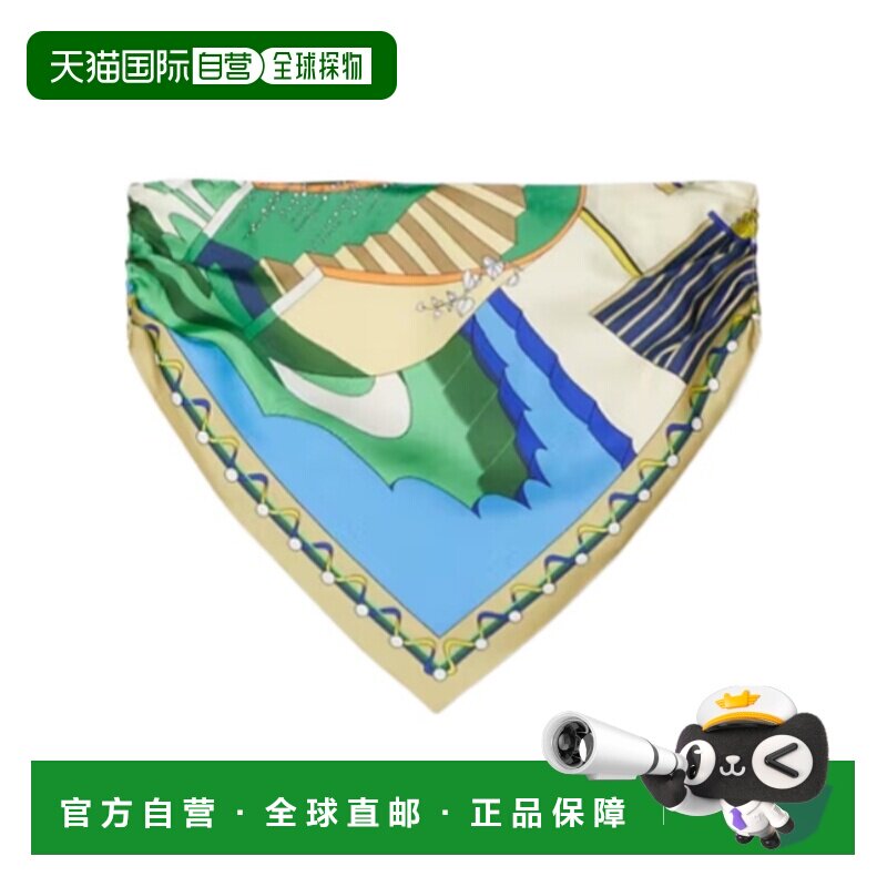 1h可退 TORY BURCH 女士围巾 182123366 AW2026 花色 印花真丝围