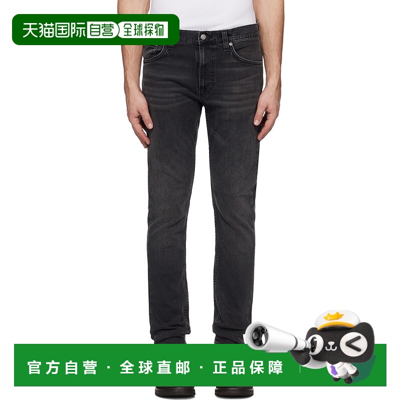 1h可退 潮奢 Nudie Jeans 男士 黑色 Lean Dean 牛仔裤 113722