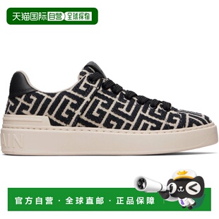 1h可退 潮奢 Balmain 巴尔曼 女士 黑色 & 米色 Monogram Jacquar