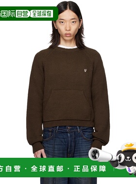 1h可退 潮奢 Acne Studios 艾克妮 男士 棕色圆领套头衫 B60382