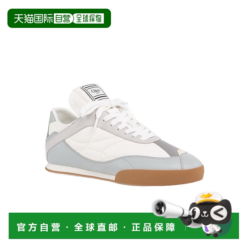 1h可退 CHLOÉ 女士运动鞋 C25S07IPN47O CO 白色 KICK系带低帮休