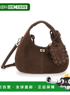 GANNI 女士斜挎包 B2070016979 SS2026 绿色 拉链单肩包