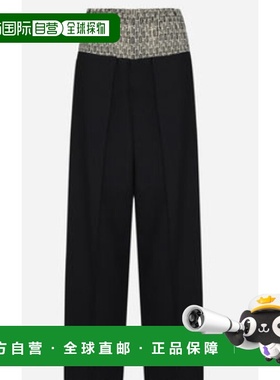 FENDI 女士休闲裤 FR6535AXB2F0GME SS2024 黑色 FENDI FRIENDS O