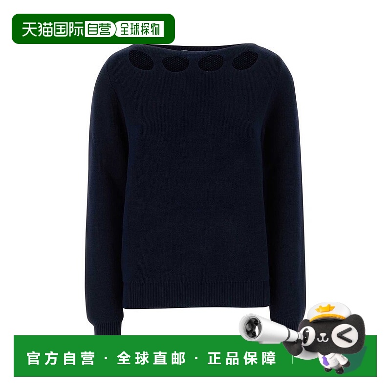 1h可退 潮奢 Prada 普拉达 女士 船領長袖套頭衫 P24P2RSOOO17BH