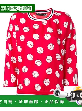 1h可退 MOSCHINO 女士衬衫 WCD0600T96930005 SS2019 红色上衣