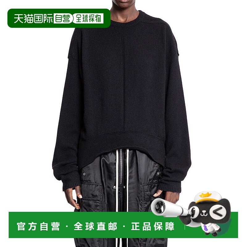 1h可退 RICK OWENS 女士针织衫 RP02E4682WSBR09 AW2025 黑色羊绒