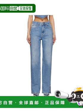 KSUBI 女士牛仔裤 WSP25DJ003DENIM SS2025 蓝色直筒裤