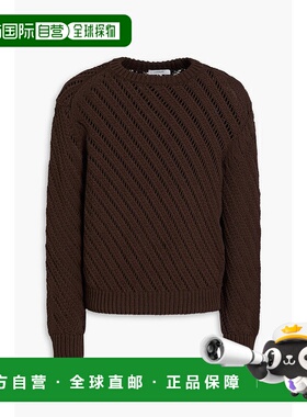 1h可退 潮奢 Lemaire 男士 洞洞针织棉混纺毛衣 TO1041LK1001504D