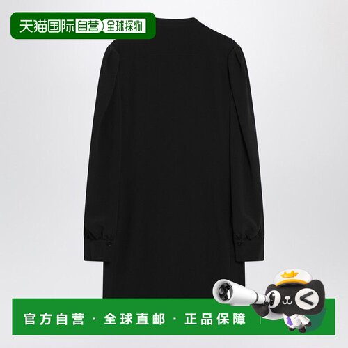 CHLOÉ 女士衬衫 CH25ARO11118001 AW2025 黑色 Black ruffled dre