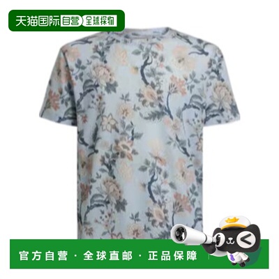 1h可退 ETRO 男士T恤 MRMA0002AK946X0880 AW2025 灰色 印花T恤