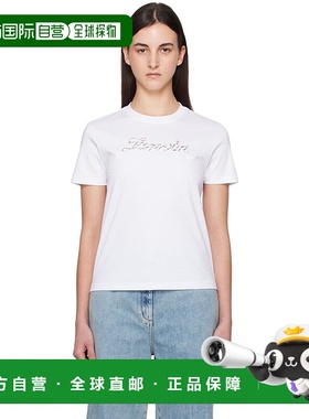 1h可退 潮奢 Lanvin 朗雯 女士 白色 Bead Embroidered T 恤 RWTS