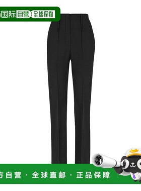 1h可退 奢淘 Fendi 粒纹羊毛长裤 女 FR6397AJYF休闲裤直筒裤