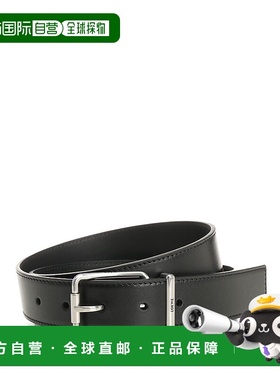 LOEWE 男士腰带 EBUB237X021839 SS2026 黑色 ESSENT 3.2CM BELT