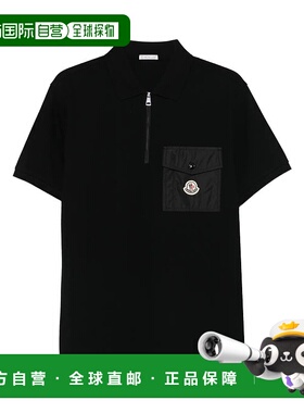 MONCLER 男士POLO衫 K20918A0001789A16999 CO 黑色