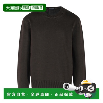 1h可退 TOM FORD 男士针织衫 KCL070YMC043EIR SS2026 黑色长袖