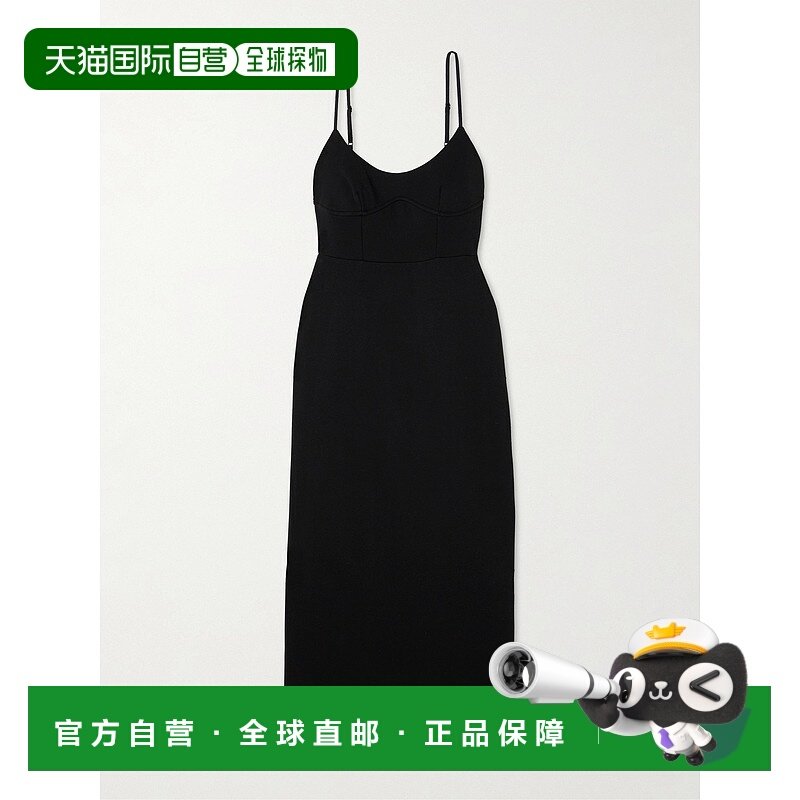 1h可退 潮奢 LESET 女士 里约束腰弹力双罗纹中长连衣裙 LD105ARI