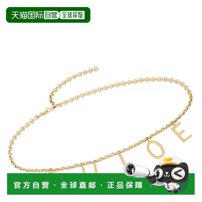 CHLOÉ 女士腰带 25ABJ41CB79DC AW2025 金色 And Letters Belt