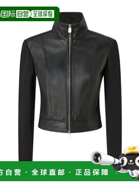 PINKO 女士夹克 105367Y75KZ99 AW2025 黑色 长袖机车夹克