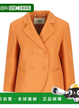 FENDI 女士外套 FJ7676AJYFF1UKE SS2026 橙色 Fendi Wool Double