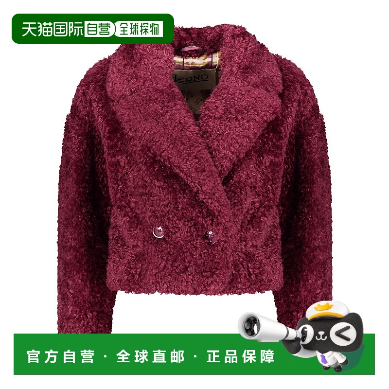 1h可退 HERNO 女士外套 GI000209D124214630 AW2023 红色 短款皮