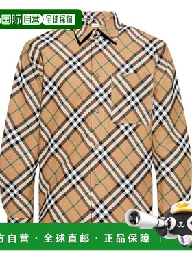 BURBERRY 男士衬衫 8095342SIPC1202 AW2024 棕色