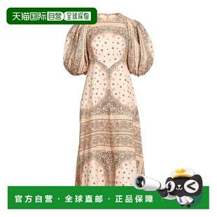 潮奢 ZIMMERMANN 女士 中长连衣裙 beige米色 舒适时尚