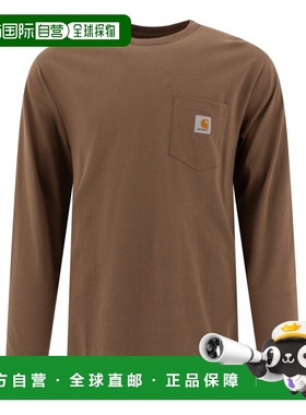 CARHARTT WIP 男士T恤 I0304372LTXX SS2025 棕色高档
