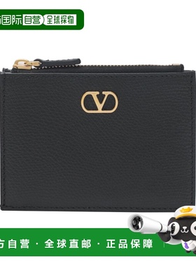 VALENTINO 女士钱包 8W2P0AK9SNP0NO SS2026 黑色 COIN PURSE CAR