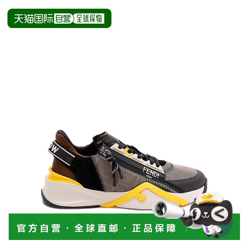 FENDI 男士运动鞋 7E1392AQ6DF1R78-0 SS2025 黑色 Fendi Sneaker