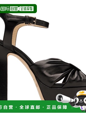1h可退 潮奢 Jimmy Choo 周仰杰 女士 黑色 Heloise 120 凉鞋 HEL