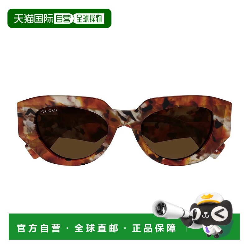 1h可退 GUCCI 女士眼镜 19605CC0A16867 AW2026 棕色 Gucci Gg200