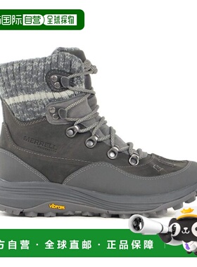 Merrell 女款 Siren 4 保暖中帮拉链炭灰色冬季靴 J038208