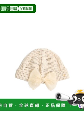 VALENTINO 女士帽子 WHB02HATNET5 AW2025 蝴蝶结花色帽子 针织帽