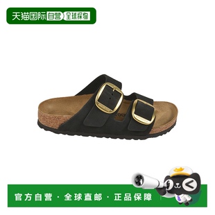 勃肯 Birkenstock 女士 Arizona 102 1h可退 黑色绒面革凉鞋 潮奢