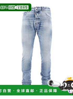 DSQUARED2 男士牛仔裤直筒裤 AW2025 S74LB1745S30839470