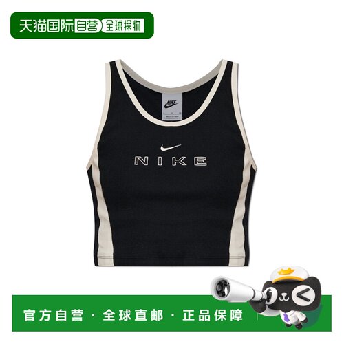 1h可退 NIKE 女士运动背心 IF05520010 SS2026 黑色 Top with Z l