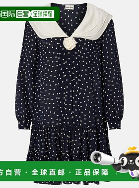 1h可退 潮奢 RIXO 女士 Valetta crêpe 波尔卡圆点真丝迷你连衣