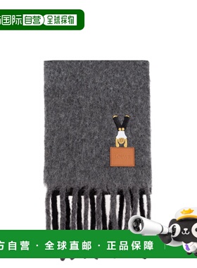 LOEWE 女士围巾 FSF4SS1W030DARKGREYBLACK CO 灰色罗意威