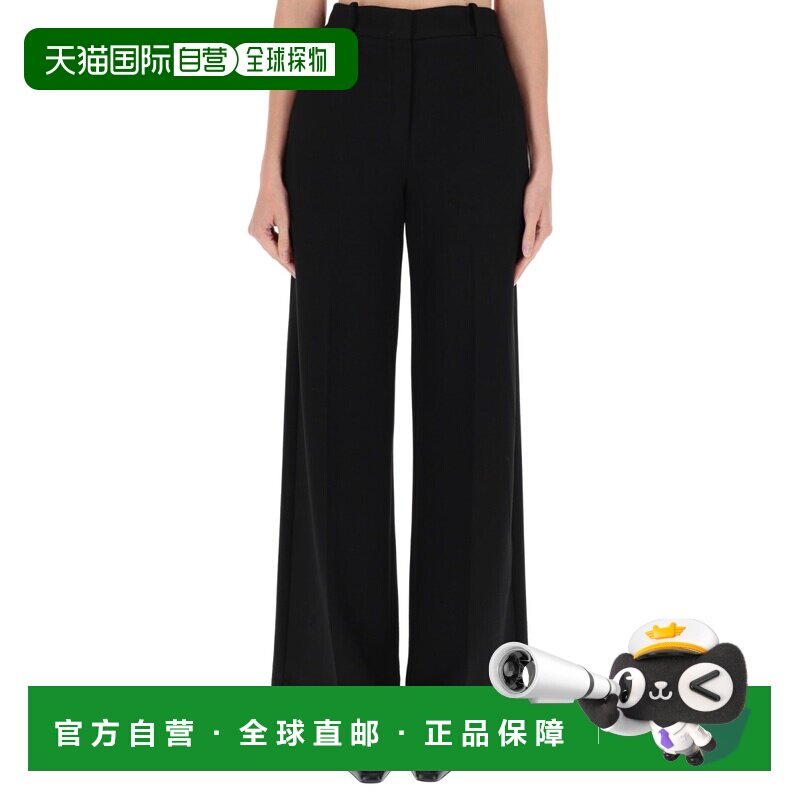 1h可退 THEORY 女士休闲裤 O0826212001 AW2025 黑色阔腿裤西装裤图片