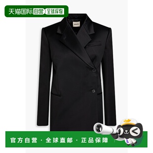1h可退 潮奢 KHAITE 女士 Otero 双排扣棉混纺缎面西装外套 61151
