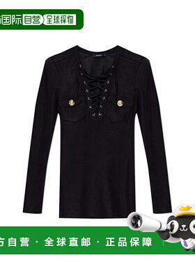 BALMAIN 女士背心吊带 FF1GD019JC550PA AW2025黑色 性感