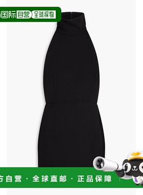 1h可退 潮奢 ALEX PERRY 女士 绉纱挂脖迷你连衣裙 D1122包臀裙