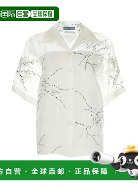 PRADA 女士衬衫 P433BRS18214KFF0009-3 SS2024 白色