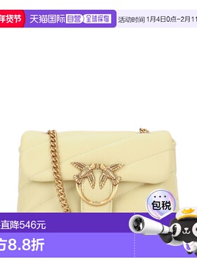 PINKO 女士单肩包 100040A0F2C39Q SS2026 米白色 LOVE PUFF BABY