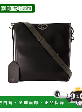 VALENTINO 男士斜挎包 YB0C95XSK0NO AW2024 黑色 徽标斜挎包