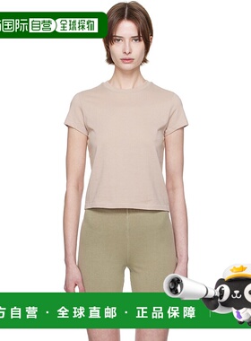 1h可退 潮奢 SKIMS 女士 棕色 Relaxed Tees Shrunken T 恤 SSSTT