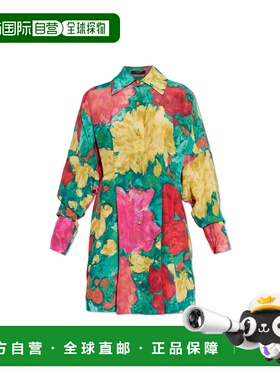 BALMAIN 女士连衣裙 GF1R9412SF38ULJ SS2026 花色 Silk dress wi