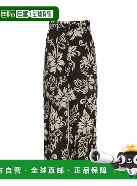 SACAI 女士休闲裤 2407056001 AW2024 黑色 SACAI Floral print t