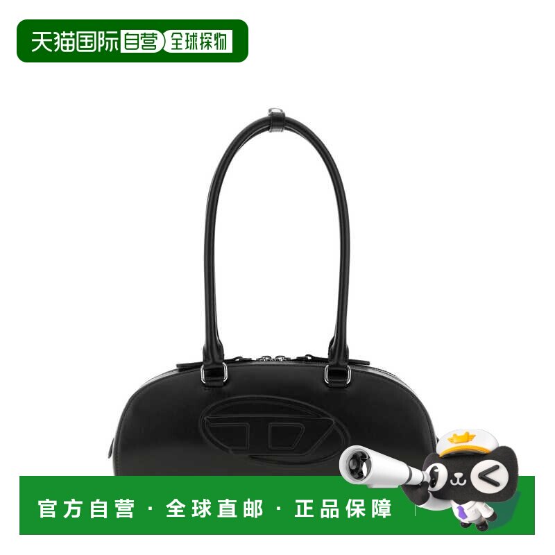 DIESEL 女士手提包 X10641P8279T8013 AW2026 黑色 Bowling Bag图片